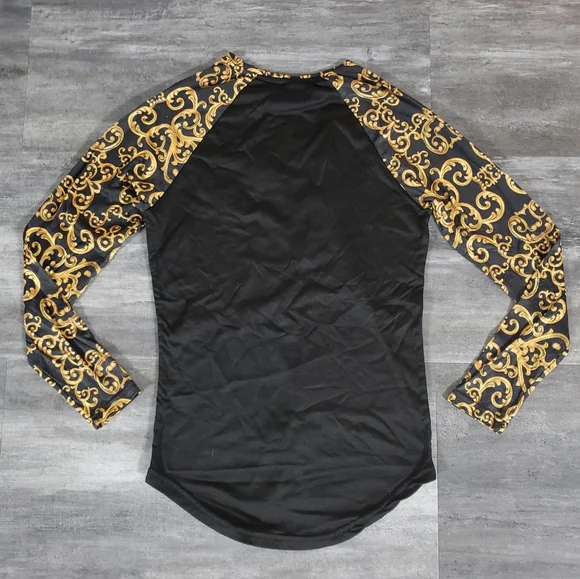 Black Gold Detailed KNGBRO Long Sleeve - Picture 2 of 4